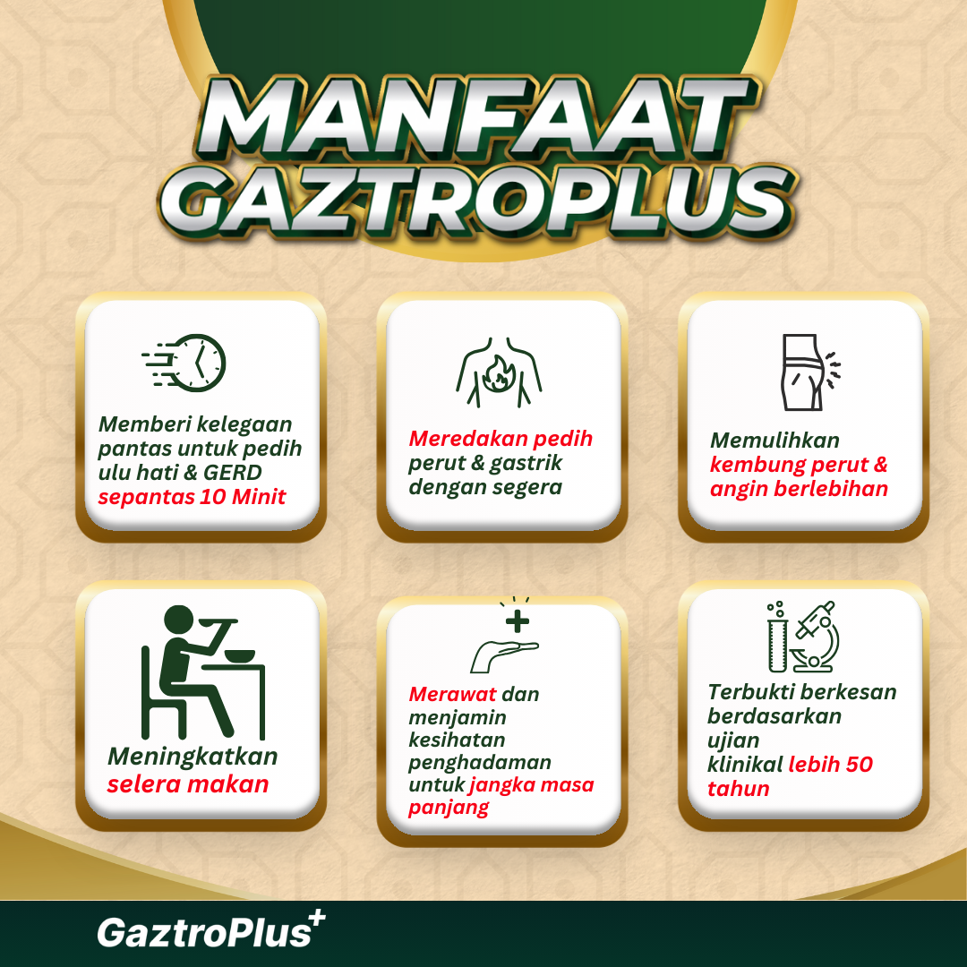 Manfaat GaztroPlus – 6 kelebihan
